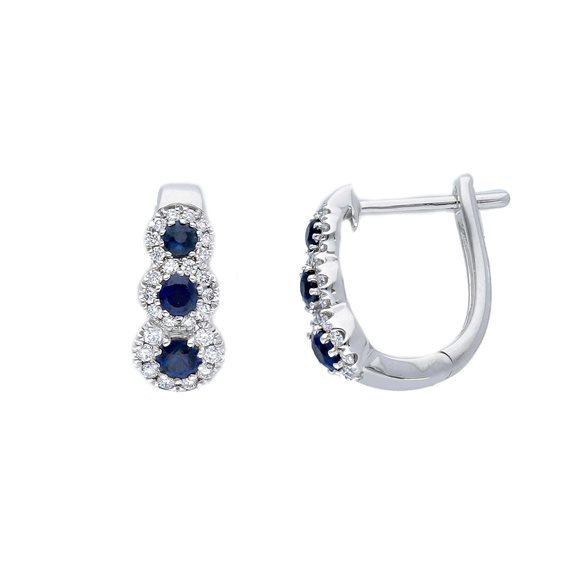 Orecchini Gioielleria Dossena  Donna in Oro Zaffiro blu 0.47 Ct 234408 - 234408